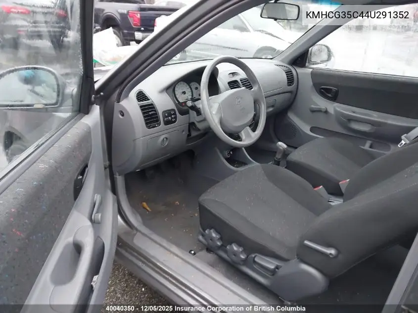 KMHCG35C44U291352 2004 Hyundai Accent Gl