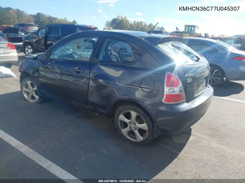 KMHCN36C77U045307 2007 Hyundai Accent Se
