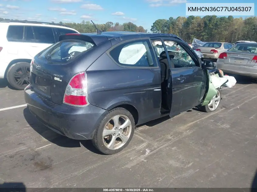 KMHCN36C77U045307 2007 Hyundai Accent Se