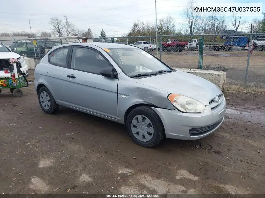 KMHCM36C47U037555 2007 Hyundai Accent Gs