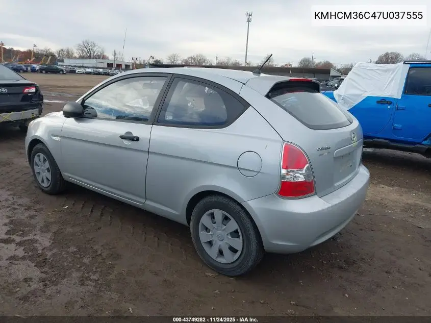 KMHCM36C47U037555 2007 Hyundai Accent Gs