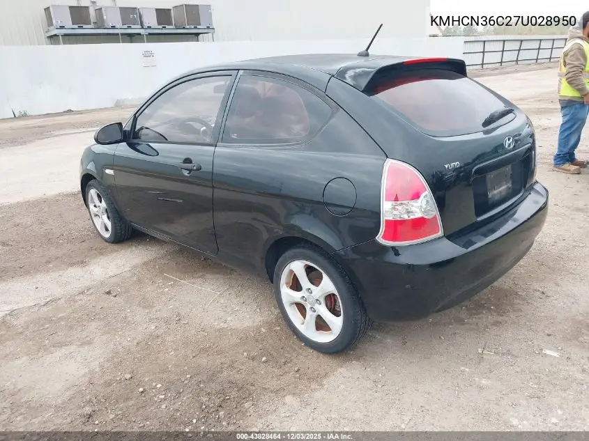 KMHCN36C27U028950 2007 Hyundai Accent Se