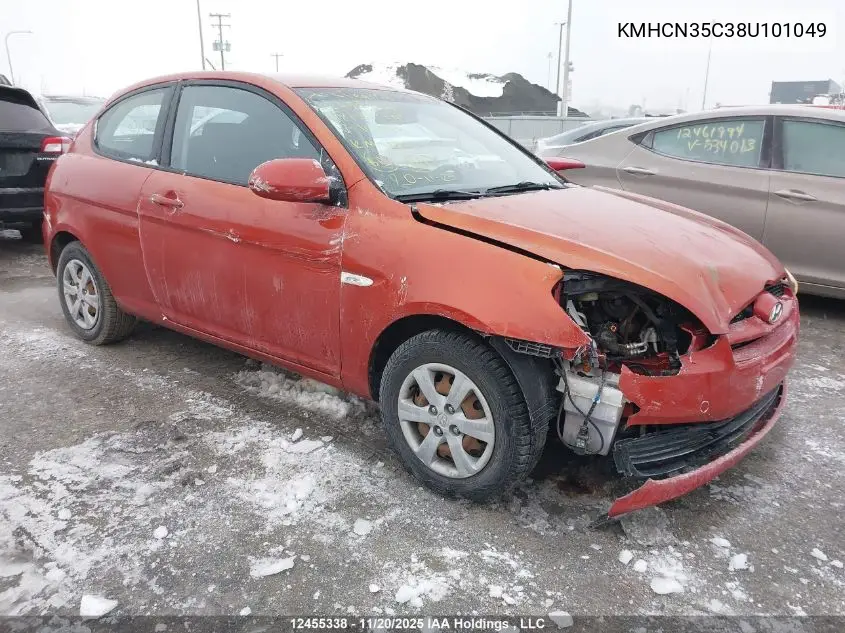KMHCN35C38U101049 2008 Hyundai Accent Gl/Gl Sport/L