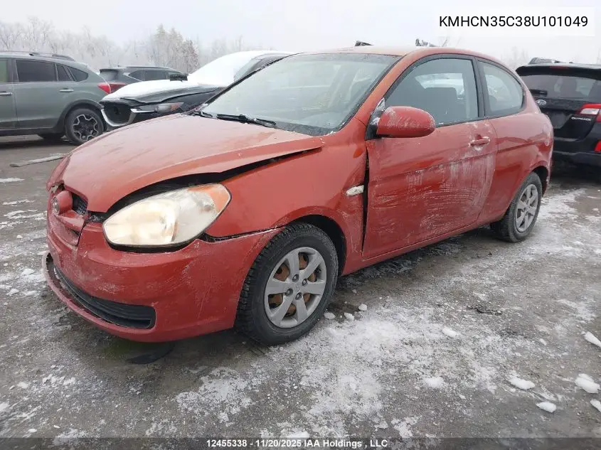 KMHCN35C38U101049 2008 Hyundai Accent Gl/Gl Sport/L
