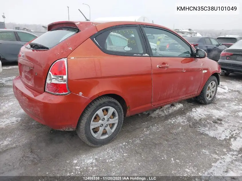 KMHCN35C38U101049 2008 Hyundai Accent Gl/Gl Sport/L