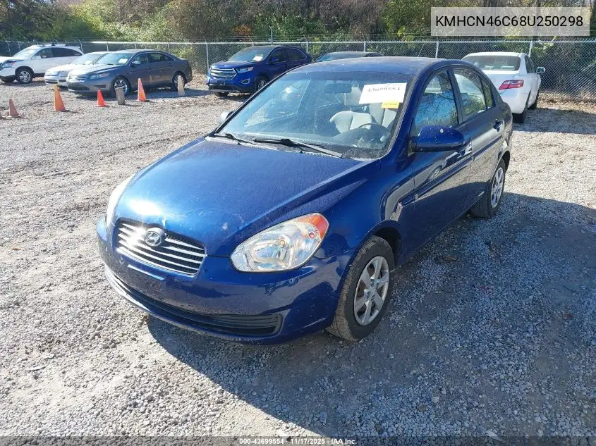 KMHCN46C68U250298 2008 Hyundai Accent Gls