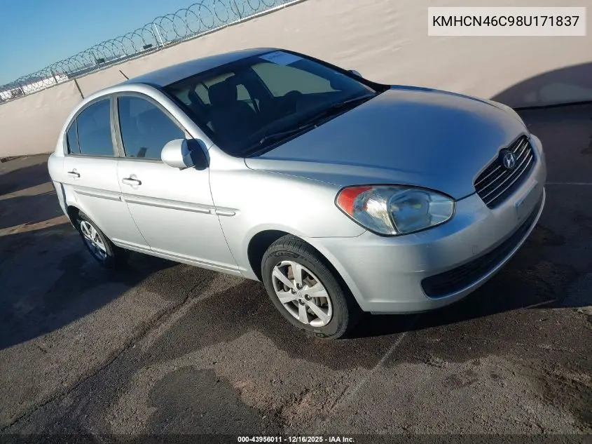 KMHCN46C98U171837 2008 Hyundai Accent Gls