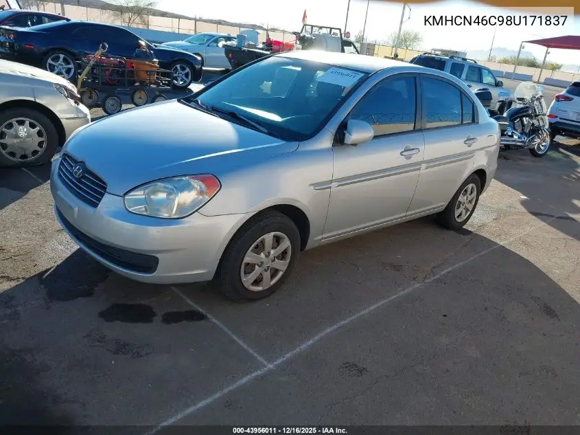 KMHCN46C98U171837 2008 Hyundai Accent Gls