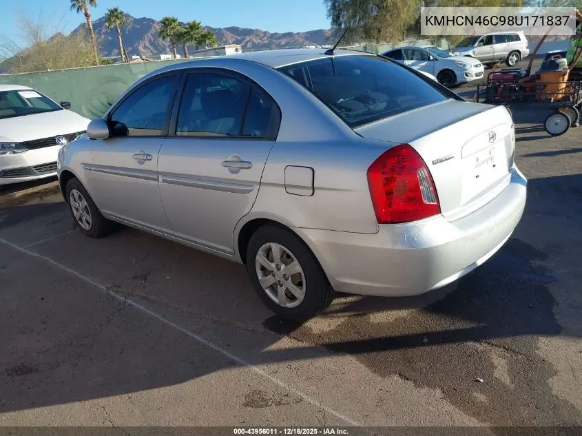 KMHCN46C98U171837 2008 Hyundai Accent Gls