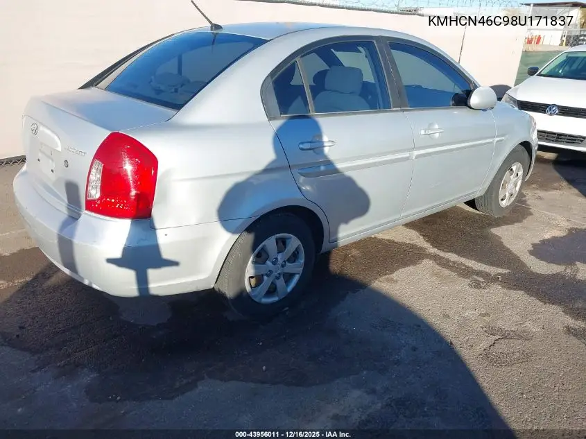 KMHCN46C98U171837 2008 Hyundai Accent Gls