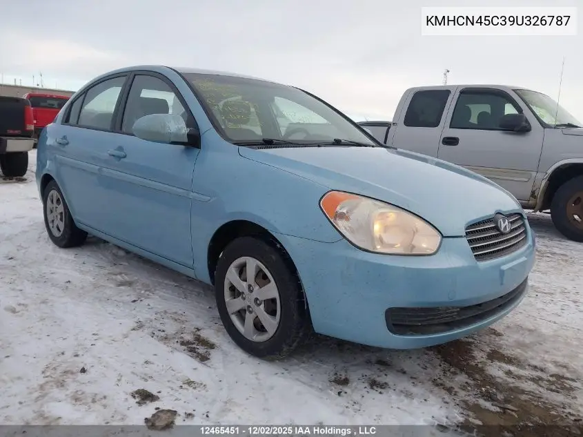 KMHCN45C39U326787 2009 Hyundai Accent Gls