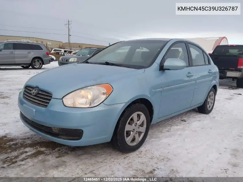 KMHCN45C39U326787 2009 Hyundai Accent Gls