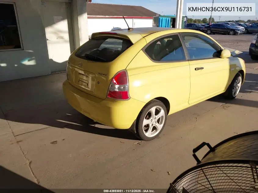 KMHCN36CX9U116731 2009 Hyundai Accent Se