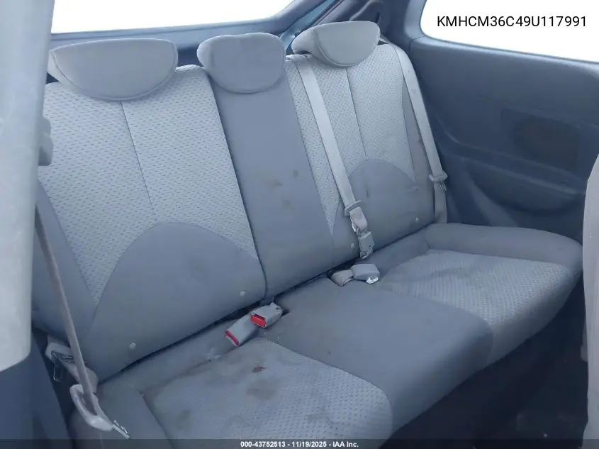 KMHCM36C49U117991 2009 Hyundai Accent Gs