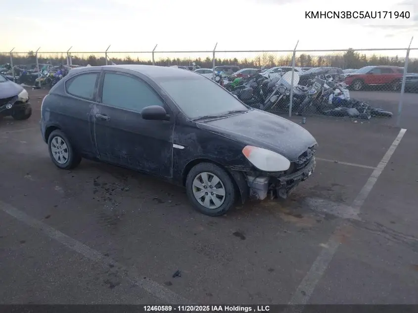 KMHCN3BC5AU171940 2010 Hyundai Accent Gl