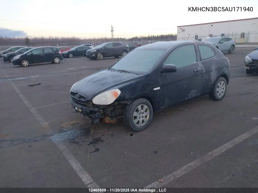 KMHCN3BC5AU171940 2010 Hyundai Accent Gl