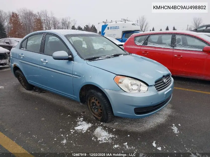 KMHCN4BC9AU498802 2010 Hyundai Accent Gls