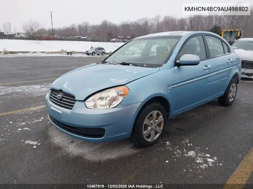 KMHCN4BC9AU498802 2010 Hyundai Accent Gls