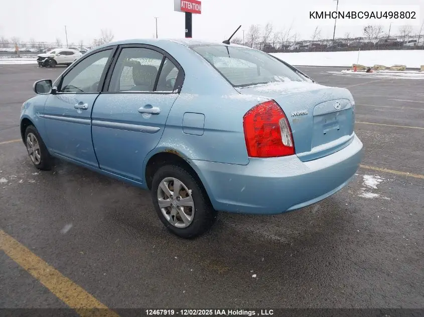 KMHCN4BC9AU498802 2010 Hyundai Accent Gls