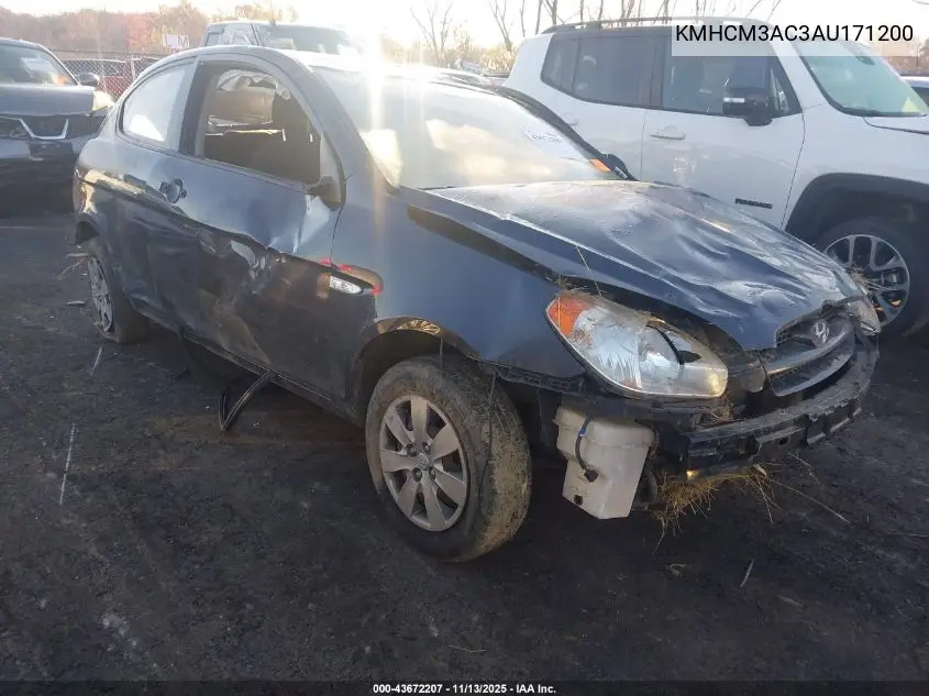 KMHCM3AC3AU171200 2010 Hyundai Accent Gs