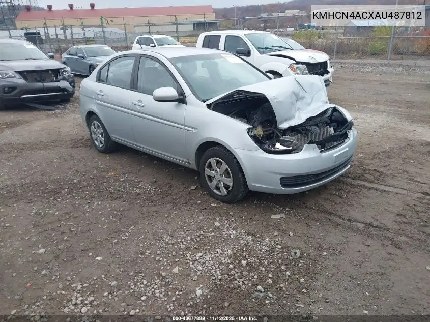 KMHCN4ACXAU487812 2010 Hyundai Accent Gls