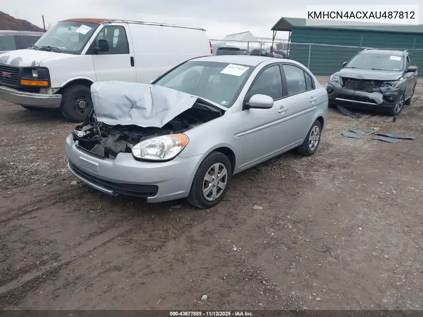 KMHCN4ACXAU487812 2010 Hyundai Accent Gls
