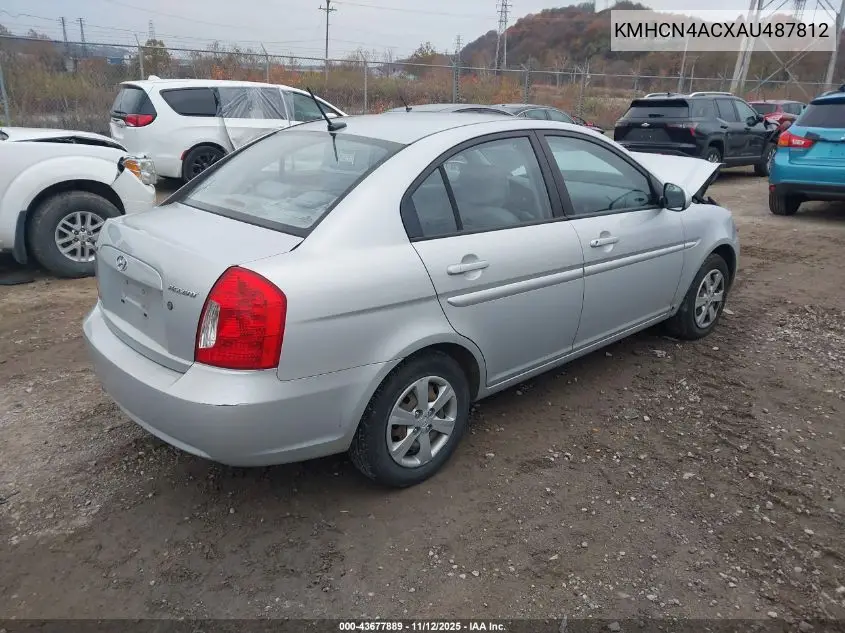 KMHCN4ACXAU487812 2010 Hyundai Accent Gls