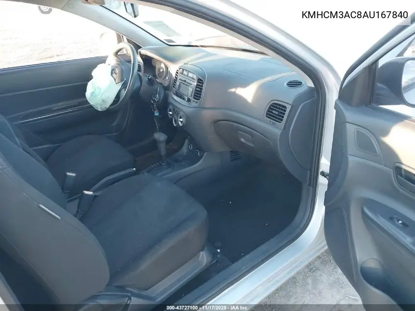 KMHCM3AC8AU167840 2010 Hyundai Accent Gs