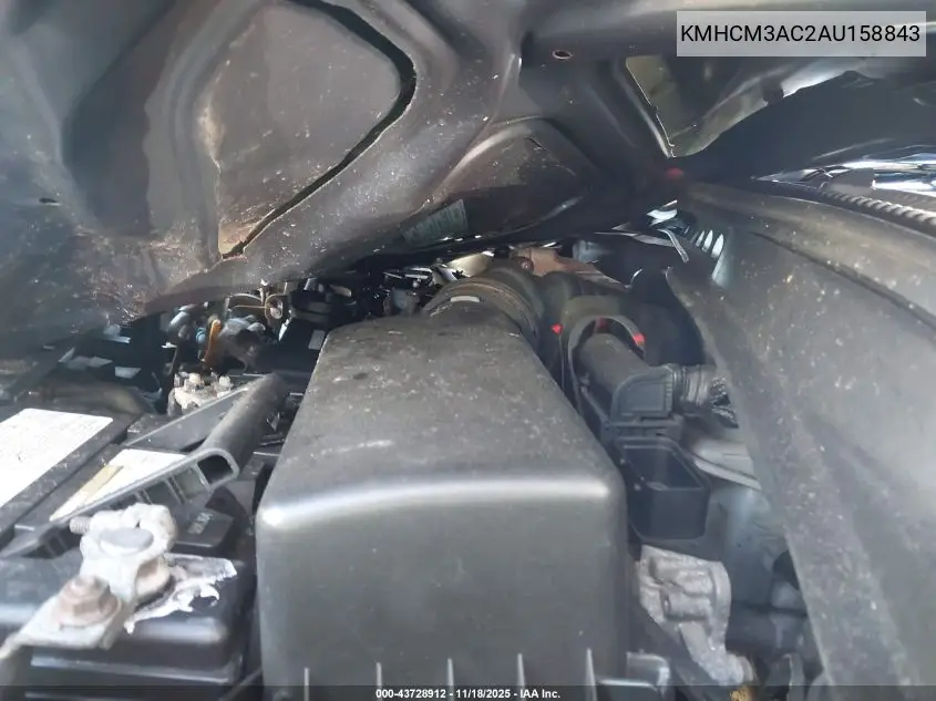 KMHCM3AC2AU158843 2010 Hyundai Accent Gs