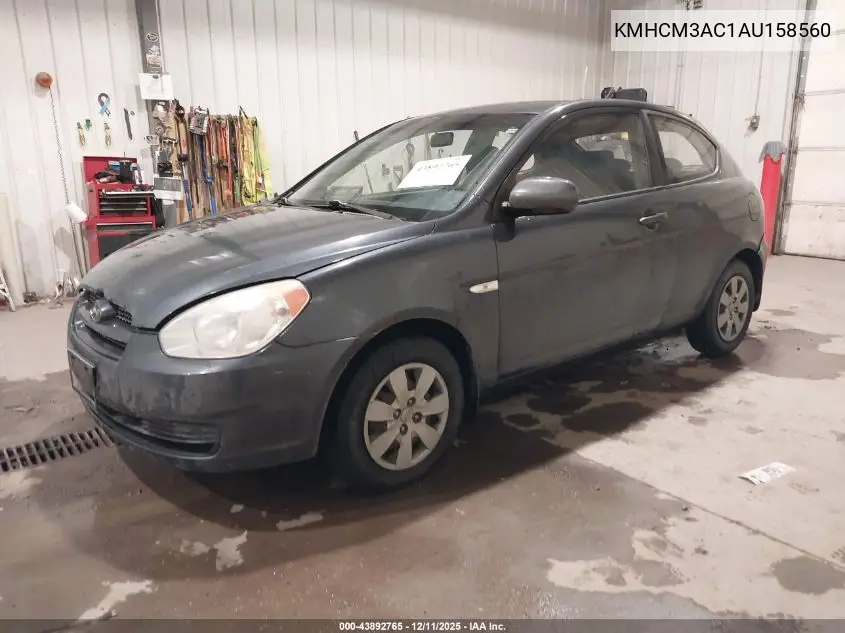 KMHCM3AC1AU158560 2010 Hyundai Accent Gs