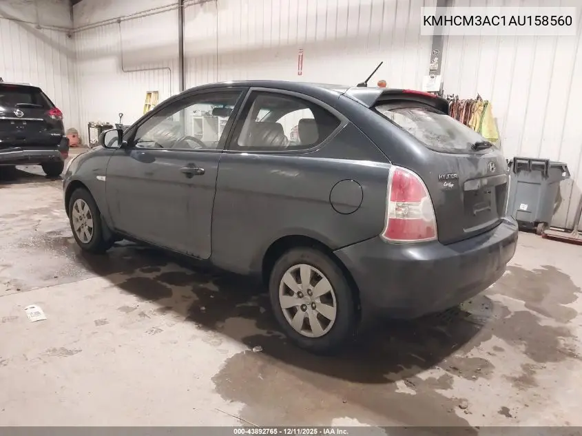 KMHCM3AC1AU158560 2010 Hyundai Accent Gs