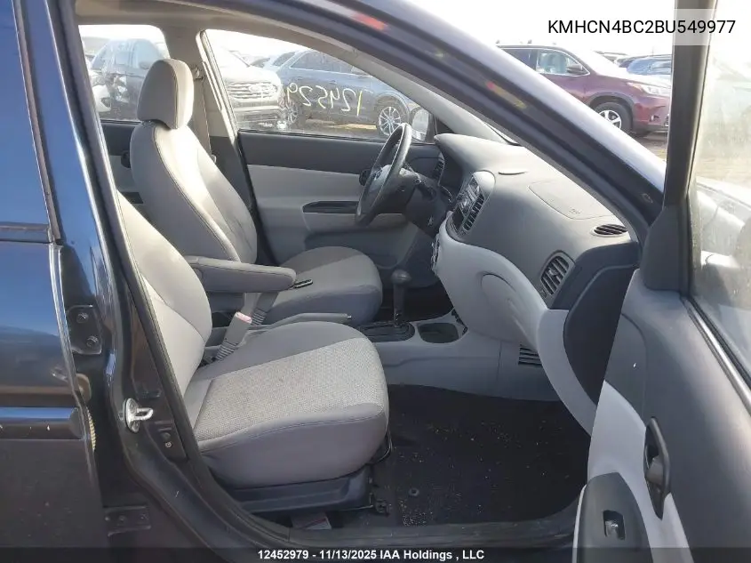 KMHCN4BC2BU549977 2011 Hyundai Accent Gls