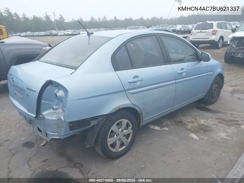 KMHCN4AC7BU621337 2011 Hyundai Accent Gls