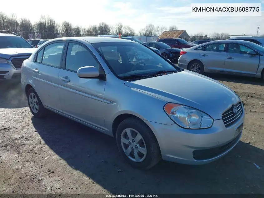 KMHCN4ACXBU608775 2011 Hyundai Accent Gls