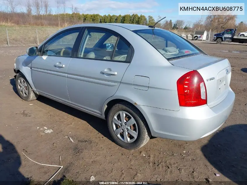 KMHCN4ACXBU608775 2011 Hyundai Accent Gls