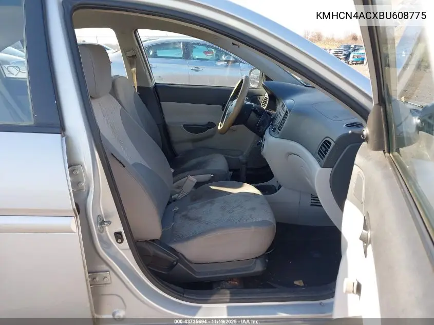 KMHCN4ACXBU608775 2011 Hyundai Accent Gls