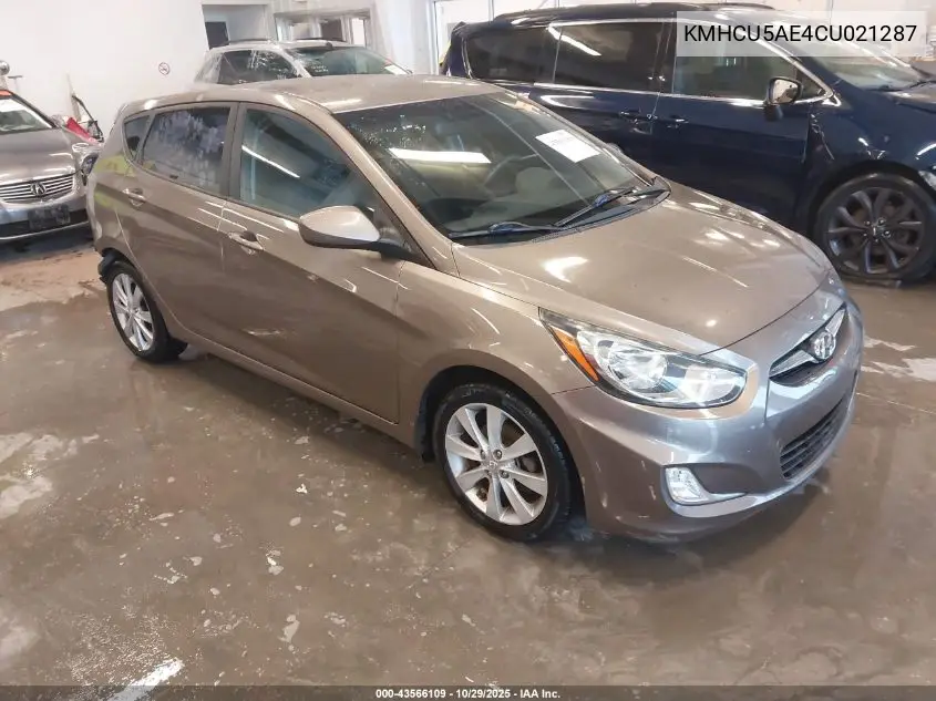 KMHCU5AE4CU021287 2012 Hyundai Accent Se