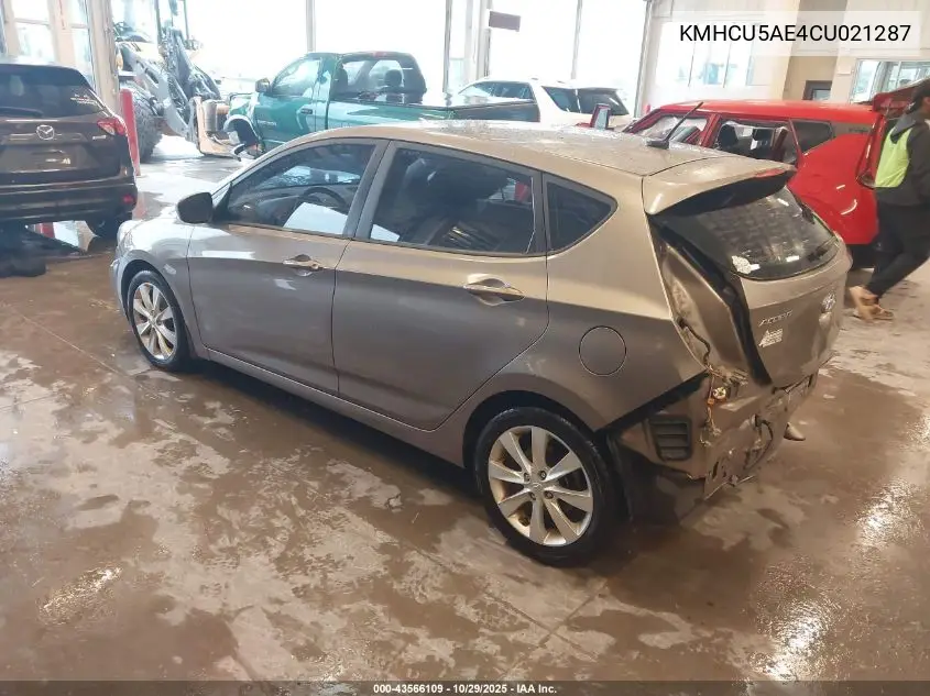 KMHCU5AE4CU021287 2012 Hyundai Accent Se
