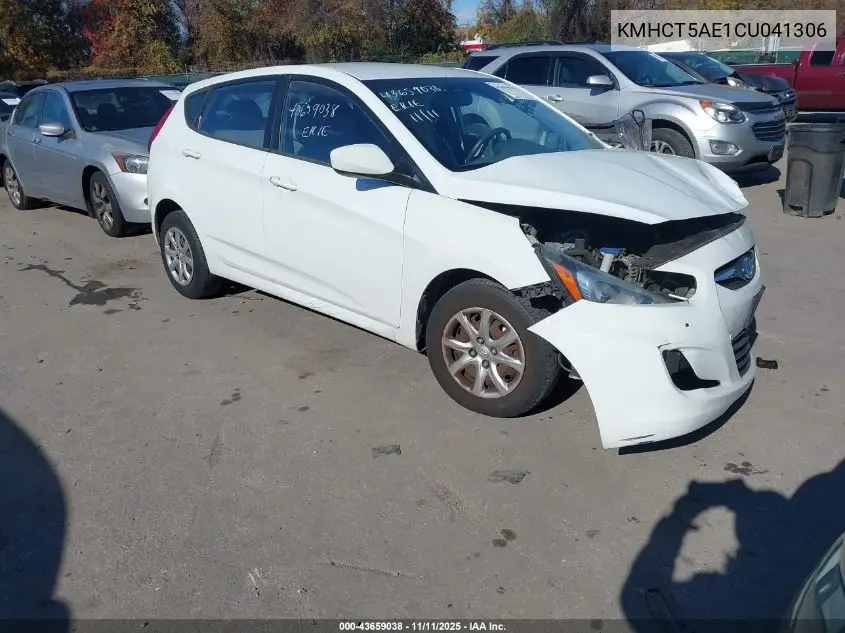 KMHCT5AE1CU041306 2012 Hyundai Accent Gs