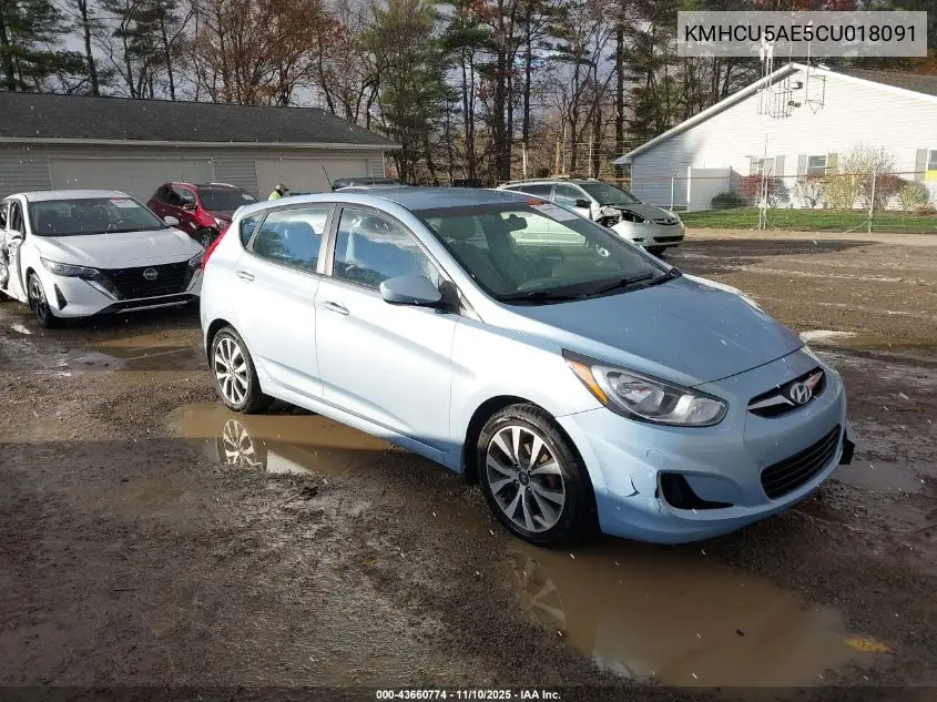 KMHCU5AE5CU018091 2012 Hyundai Accent Se