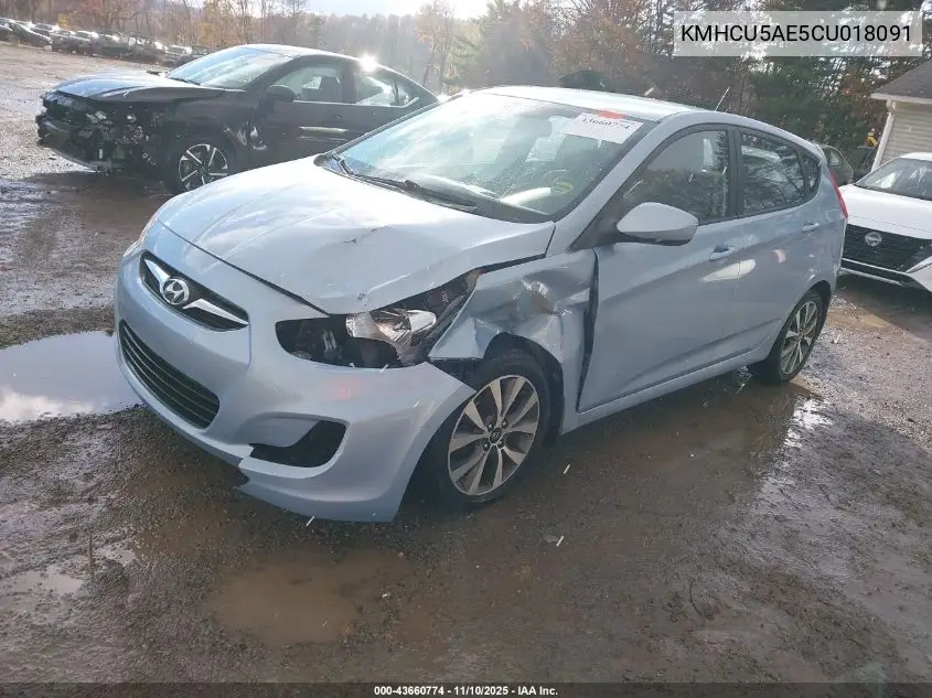 KMHCU5AE5CU018091 2012 Hyundai Accent Se