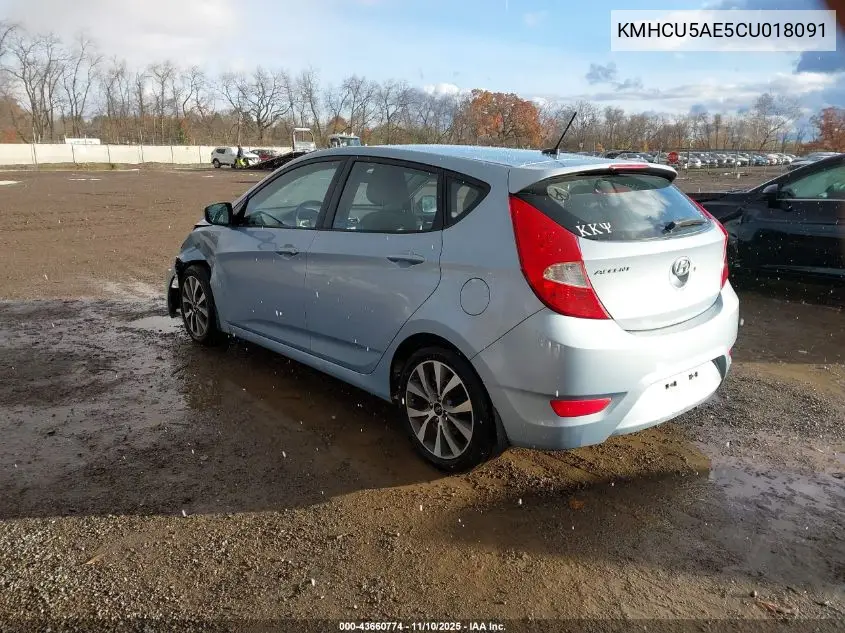 KMHCU5AE5CU018091 2012 Hyundai Accent Se
