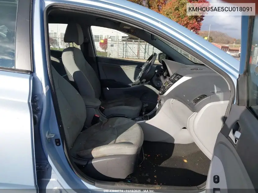 KMHCU5AE5CU018091 2012 Hyundai Accent Se