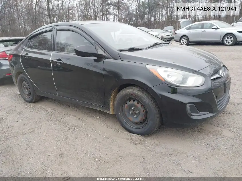 KMHCT4AE8CU121941 2012 Hyundai Accent Gls
