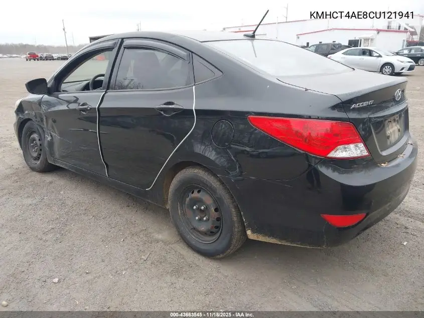 KMHCT4AE8CU121941 2012 Hyundai Accent Gls