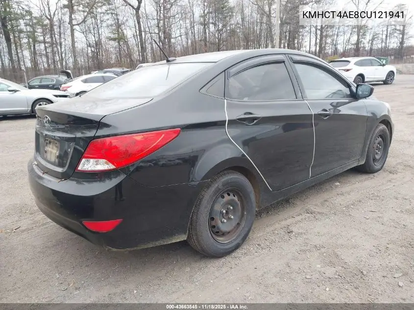 KMHCT4AE8CU121941 2012 Hyundai Accent Gls