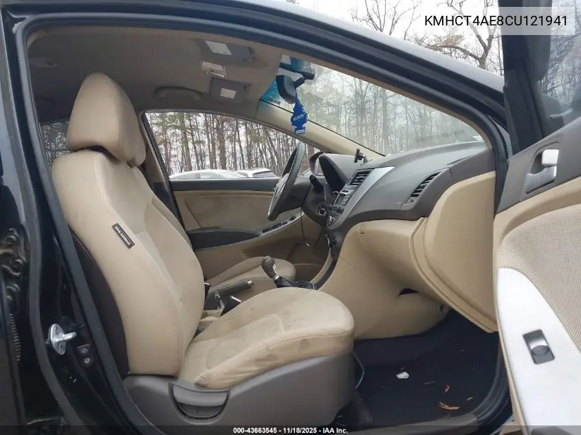 KMHCT4AE8CU121941 2012 Hyundai Accent Gls