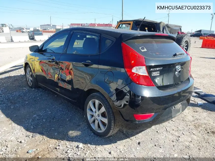 KMHCU5AE7CU023373 2012 Hyundai Accent Se