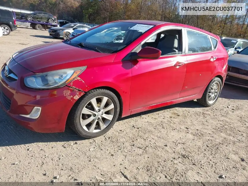 KMHCU5AE2CU037701 2012 Hyundai Accent Se