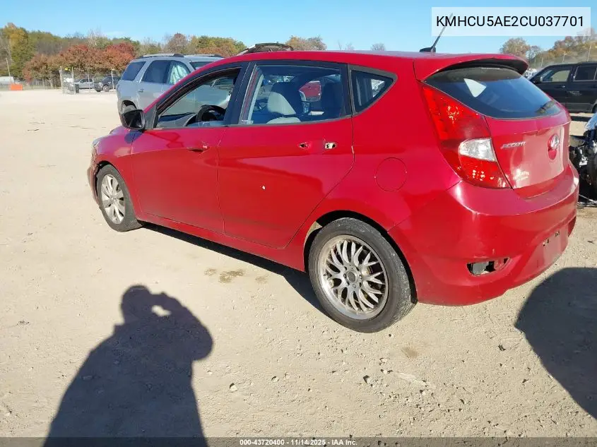 KMHCU5AE2CU037701 2012 Hyundai Accent Se